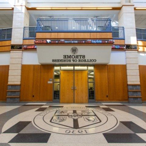 Interior of Strome College of Business building