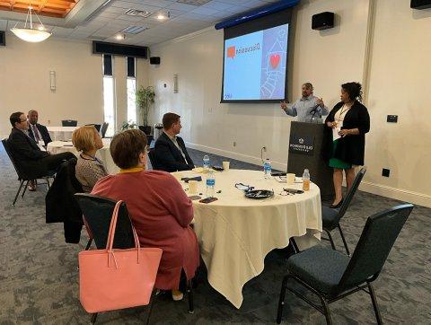 People gather at the Strome College of Business Workforce Housing Summit